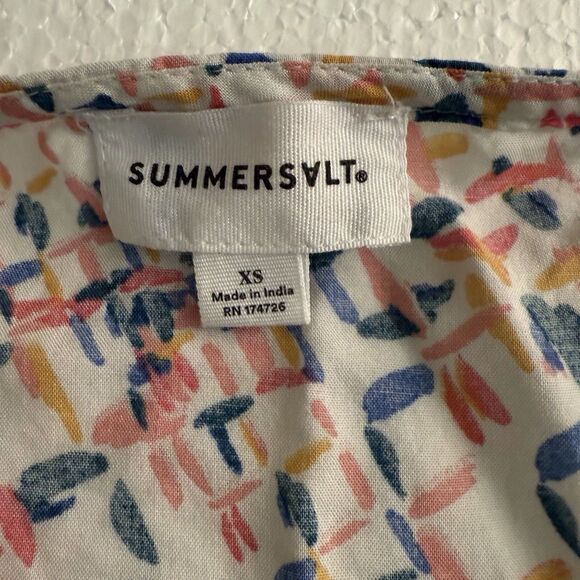 Summersalt Swim Coverup Boho Poncho Drawstring Womens small Crochet Beachy Pool - Picture 9 of 14